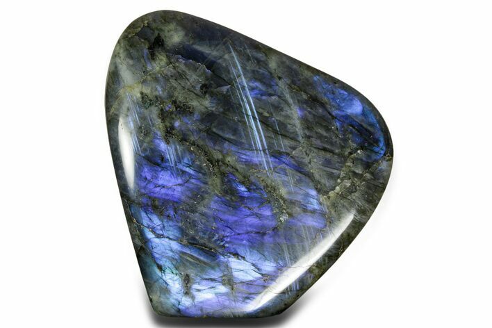 Flashy Free-Standing Polished Labradorite - Brilliant Blue #361965